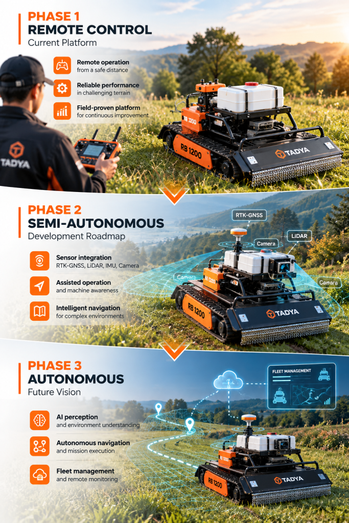 AI Roadmap tadya autonomous mowing roadmap